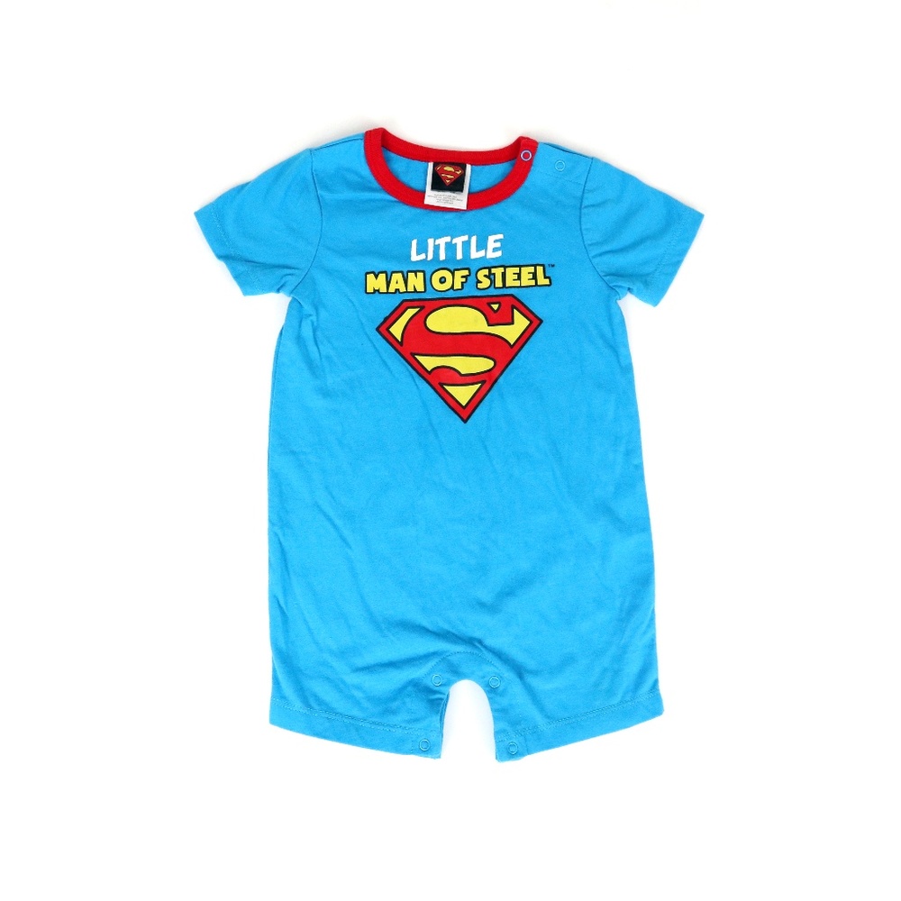 DC COMICS superman romper, boy’s size 6-12M